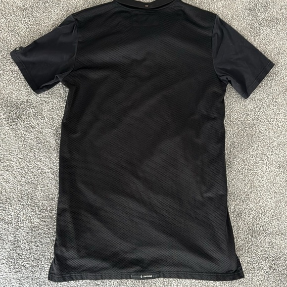 Men’s long polo mesh and fabric mix - Picture 5 of 5